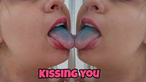 Kissing & Licking the Mirror – POV Kisses, Tongue Licks & Passionate Make-Out Close-Up