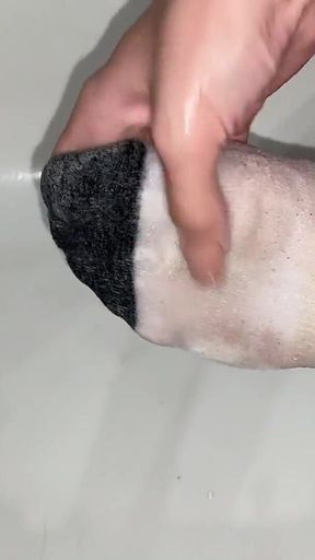 Foot Oil Massage in Ankle Socks