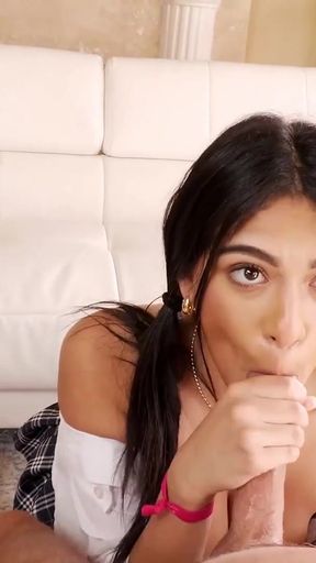 I'm Good at Math but I'm better at Fucking! Reyna Belle for YoungBusty   Clip 1