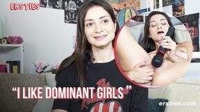 Ersties - Italian Girl Valentina Moans Loudly When The Magic Wand Touches Her Twat