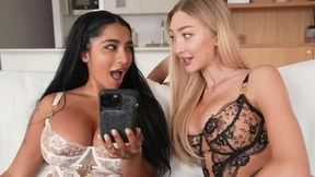 NEW Frances Bentley Yasmina Khan React to Dick Pic porn video