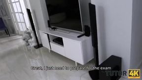 Stepson Caught in a Steamy Lesson: Watch as the Tutor and Teacher Get Intimate!