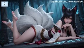 Ahri League of Legends Animated Hentai Anal