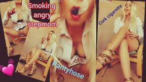 Smoking angry stepmom MP4