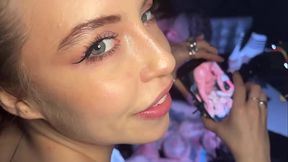 Horny Tattoo Girl Surprise Creampie After Blowjob While she'_s filming porn