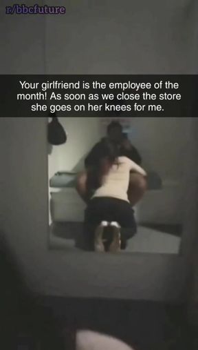 Public cheating wife gets caught and cummed on by an amateur cuckold