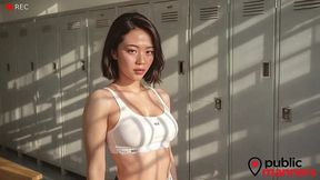after my workout, i paid an asian woman to give my black cock a proper blowjob.[ai]