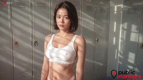after my workout, i paid an asian woman to give my black cock a proper blowjob.[ai]