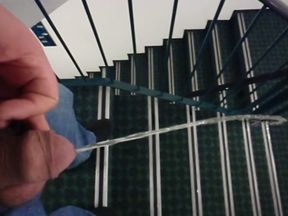 Pissing in stairs
