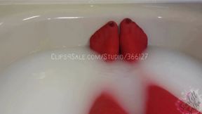 Red Tights Milk Bath