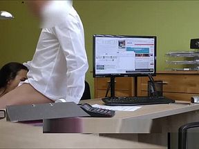 Loan Manager Takes Advantage Of Desperate Businesswomans Asshole