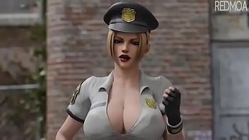 female cop want my cock 3d animation