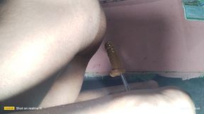 Anal sex with a toy is a different experience, come and play.Come on, let's have sex with toys, let's have fun,