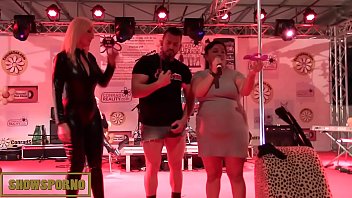 Funny show with pornstars on stage