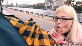 Public flashing real Sexdate with german chubby teen slut