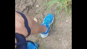 Tes&atilde_o na trilha em Gravat&aacute_ - PE