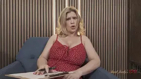 Curvy HOT MOM therapist creams with a happy ending