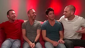Rex Roddick, Troy Collins And Trevor Knight In American Mans Double Dp Delight