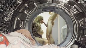 My Stepsister Gets Trapped In The Washing Machine And I Help Her - Mia Khalifa, Nacho Vidal And Lana Rhoades