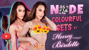 Nude Colourful Sets by Honey Birdette Lingerie Try On - Hannahjames710