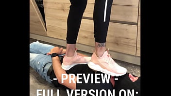 Trampling on the slave with nike huaraches