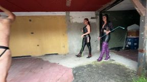 BQ Dressage whipping nightmare duo by Katiuska and BootsQueen