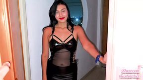 Surprise my date arrived, beautiful young Latina with a tremendous body ready to fuck