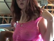 Hot Teen Smokin In Garage Prt2