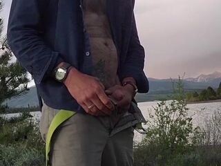 Nature Calls, vocal, dirty talk male orgasm outdoors in the Mountains