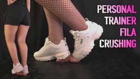 Personal Trainer Cock Trample in FILA Shoes - Shoejob, Ballbusting, CBT, Stomp, Trampling, Crush