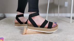 Dildo Trample in various Sandals and Heels