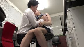 Office Lady's Tight Suit Teases Before Wild Anal Action