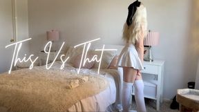 Crew Socks vs Thigh Highs 🤍 Which One Is Cuter?