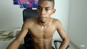 18yo Slim Columbian teen 18+ Chad Jerks His Cock And Cum