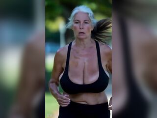 Breasty Aged Sweethearts Running in Park - Wild Melons Outdoor 1 [AI generated]