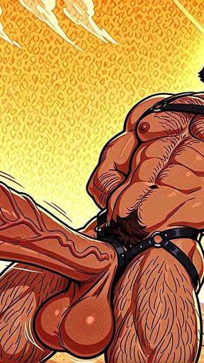 Sexy Harness Fetish Hunks with Monster Dongs