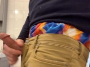 Edging, showing my cock and pre-cum, super horny!