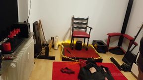 Busty Dominatrix Drenches Bound Slave in Sloppy Golden Shower