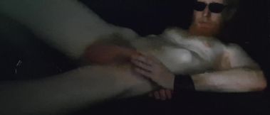 Gay Man Jerking Off His Cock While Trapped In The Trunk Of Car
