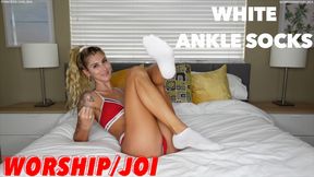 White Ankle Sock Worship/JOI