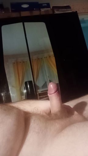 A handjob and a cumshot