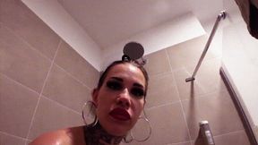 2 dildos in the shower