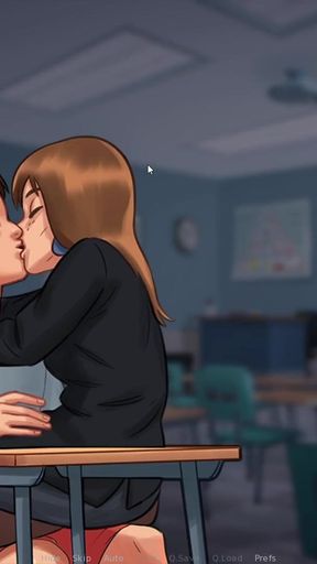 I kiss my Petite French Teacher in class in Summertime sagaI kiss my Petite French Teacher in class in Summertime&hellip;   Clip 1