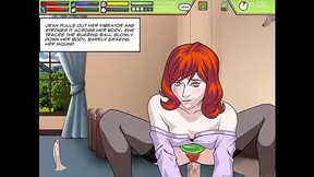Huge Cock and cumshot compilation in a Rogue-like game