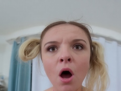 Sassy stepdaughter gets her stepdad to fuck her tight wet