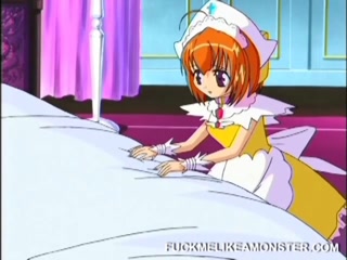 Cock sucking anime maid fucking