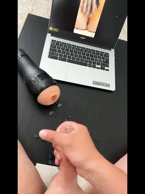 Stranger masturbating to my videos????