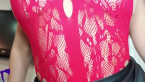 Friend Latina MILF Amateur POV on the Couch with Blowjob, Moaning Ride and Visible Creampie