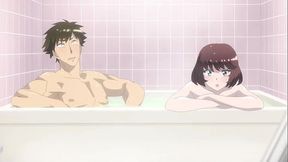 Steamy Moans Fill the Outdoor Onsen – Unlikely Hentai Threesome Ignites