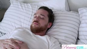 Blonde Bitch Himes Up Brother's Thick Shaft for Tight Throat and Tiny Cunt&#x1F32E;&#xFE0F;
